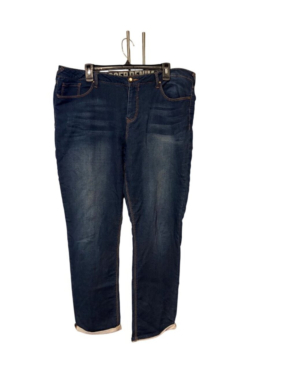 Soundstyle Womens Size 16 Jeans Whishering Straight Leg Blue Stretchy